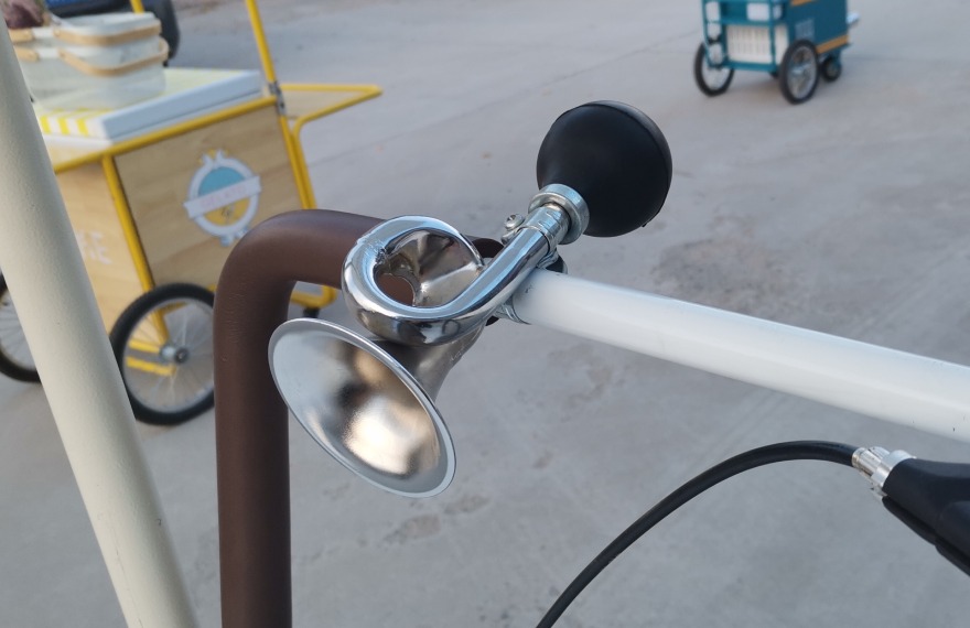 bicycle bell on the ice cream trike